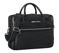 STILORD "Dawson" Cartella Porta PC 15,6 Pollici Pelle Borsa Lavoro a Tracolla Portadocumenti per Ufficio Business Università Ventiquattrore Borsa 24 ore in Cuoio Vintage Colore:nero