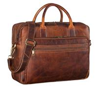 STILORD 'Dawson' Cartella Porta PC Pelle Borsa Lavoro a Tracolla Portadocumenti per Ufficio Business Università Ventiquattrore Borsa 24 ore in Cuoio Vintage, Colore:prestige - marrone