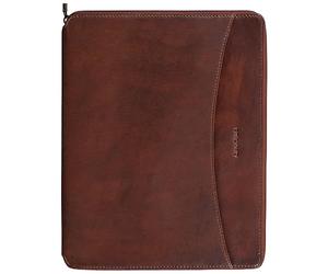 STILORD 'Dexter' Cartelle A4 in Pelle Borsa per Tablet Custodia Rigida per un MacBook da 13,3 pollici con Cerniera Zip Portadocumenti vintage, Colore:porto - cognac