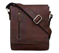 STILORD “Easton” Borsa Messenger Piccola in Pelle Borsello Uomo Cuoio con Tracolla per Tablet da 10,1 Pollici Viaggio Colore:havanna - marrone