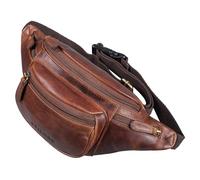 STILORD 'Eliah' Marsupio in pelle vintage da uomo Borsa a tracolla Borsello Zainetto monospalla con Tasche Cerniera Resistente per Sport Jogging Festival Montagna, Colore:florida - marrone