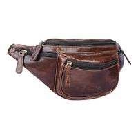 STILORD 'Eliah' Marsupio in pelle vintage da uomo Borsa a tracolla Borsello Zainetto monospalla con Tasche Cerniera Resistente per Sport Jogging Festival Montagna, Colore:marrone - cioccolata