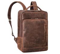 STILORD 'Emmanuel' ' Zaino Business Grande in Vera Pelle per Uomo e Donna - Porta PC 15.6-16 Pollici, Vintage per Ufficio, Università, Viaggio e Lavoro, Colore:veleta - marrone