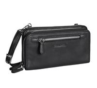 STILORD 'Fara' Borsa per cellulare vintage con portafoglio a tracolla per signore Borsa a tracolla piccola in vera pelle Portafoglio retrò signore, Colore:nero