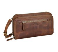 STILORD 'Fara' Borsa per cellulare vintage con portafoglio a tracolla per signore Borsa a tracolla piccola in vera pelle Portafoglio retrò signore, Colore:marrone medio