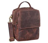 STILORD 'Gideon' Borsello Uomo a Tracolla in Pelle Vintage Borsa a Mano Piccola Messenger Bag per Tablet 10 Pollici Borsetta Maschile A5 in cuoio, Colore:veleta - marrone
