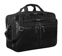 STILORD 'Gigantus' Borsa Porta PC 17,3 Pelle Valigetta pelle valigetta porta documenti Borsa da lavoro Porta documenti grande pelle Vintage, Colore:nero