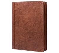 STILORD "Gus" Cartella Portadocumenti A4 in Pelle Vintage Porta Documenti in Vera Pelle con Portablocco Porta Organizer Cuoio da ufficio per Uomo & Donna Colore:milano - marrone