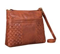 STILORD 'Ida' Borsa a tracolla intrecciata da donna in pelle vintage Borsa a tracolla intrecciata borsa donna a spalla scamosciata intrecciata, Colore:arrona - marrone