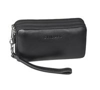 STILORD 'Kenneth' Borsello da Uomo in pelle Piccolo organizer da viaggio vintage XXL Borsa da polso da uomo Borsello piccolo vintage, Colore:nero