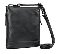 STILORD 'Koko' Borsa Donna Pelle Morbida Piccola Borsetta a Tracolla Vera Cuoio Spalla Vintage Elegante con Cerniera, Colore:nero