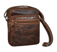 STILORD 'Kony' Borsa Tracolla Uomo Pelle Piccola Borsello Robusto Messenger Bag Vintage Leather Men Borse Spalla Tablet 11 Pollici iPad DIN A5 Borsetta Cuoio Genuino, Colore:luino - marrone