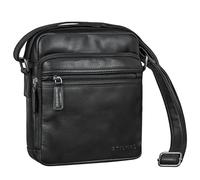 STILORD 'Kony' Borsa Tracolla Uomo Pelle Piccola Borsello Robusto Messenger Bag Vintage Leather Men Borse Spalla Tablet 11 Pollici iPad DIN A5 Borsetta Cuoio Genuino, Colore:nero