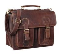 STILORD 'Kronos' Cartella insegnante Pelle Classica Borsa Lavoro Grande Uomo Donna Portadocumenti Ventiquattrore Cuoio, Colore:florida - marrone