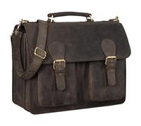 STILORD 'Kronos' Cartella insegnante Pelle Classica Borsa Lavoro Grande Uomo Donna Portadocumenti Ventiquattrore Cuoio, Colore:colorado - marrone