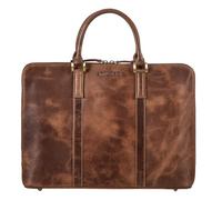 STILORD "Leonora Borsa da Lavoro Donna in Pelle Valigetta Portadocumenti A4 - Elegante Cartella Porta PC 15,6-16 Pollici Vera pelle con Piedini D’appoggio per Ufficio Colore:napoli-marrone