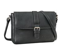STILORD "Letizia" Borsa a tracolla donna cuoio borsello donna tracolla borsa donna tracolla media borsa di cuoio vintage borsa a mano vera pelle retro Colore:nero