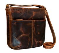 STILORD "Lucy" Crossbody Borsa Donna in Pelle Borsello Tracolla Vintage Borsa a Mano Borsetta Moderna Tasca Vera Pelle Colore:kara - cognac