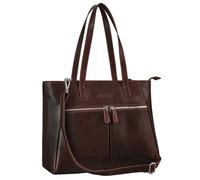 STILORD 'Madeleine' Borsa da Donna Grande in Pelle Vintage Elegante Borsa a Tracolla Business Bag per PC da 13,3 Pollici Borsa a Spalla per Lavoro Shopping, Colore:bourbon - marrone