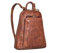 STILORD 'Martha' Zaino in Pelle per Donne Vintage | Daypack Elegante e Moderno per Città, Uscite, Shopping e Lavoro | Zaino Anti-Furto in Vera Pelle, Colore:brandy - cognac