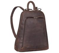 STILORD 'Martha' Zaino in Pelle per Donne Vintage | Daypack Elegante e Moderno per Città, Uscite, Shopping e Lavoro | Zaino Anti-Furto in Vera Pelle, Colore:zamora - marrone