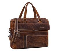 STILORD "Matthew" Borsa Tracolla Donna e Uomini Pelle Vera - Cartella Portadocumenti A4 Elegante - Borsa PC 15,6-16 Pollici - Ventiquattrore da Lavoro a Tracolla Colore:luino - marrone