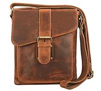 STILORD 'Mattia' Borsa a Tracolla Uomo in Pelle Vintage - Borsa Messenger per Tablet 10,1' & iPad 9,7' - Borsello in Pelle Vera, Colore:kara - cognac