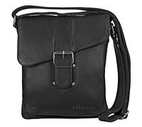 STILORD 'Mattia' Borsa a Tracolla Uomo in Pelle Vintage - Borsa Messenger per Tablet 10,1' & iPad 9,7' - Borsello in Pelle Vera, Colore:nero