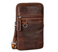 STILORD "Mauve" Borsa Da Petto Elegante Per Uomo E Donna In Pelle Piccola - Borsa A Tracolla Multifunzionale Con Passante Per Cintura In Vera Pelle Colore:luino - marrone