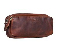 STILORD 'Melissa' Astuccio Grande Scuola in Pelle Vintage Organiser Beauty Case Portamatite Portapenne Porta Trucchi in Cuoio Genuino, Colore:kara - cognac