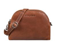 STILORD 'Mikasa' Piccola Borsa a Tracolla Donna in Vera Pelle - Elegante Borsetta Pochette da Sera in Cuoio Vintage per Spalla, Colore:sila - marrone