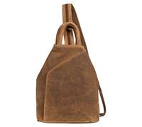 STILORD 'Minou' Borsa in Vera Pelle 2 in 1 Zaino a Tracolla con Manico Vintage, Bergamo - Marrone