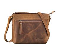 STILORD 'Mirabelle' Tracolla Donna in Pelle Vintage Elegante per Tutti i Giorni, Borsetta Cuoio Autentico Colore:vinto - marrone