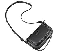 STILORD 'Nancy' Multi Pochette Donna in Pelle - Borsa a Tracolla 2 in 1, Spalla e Mano Multiuso - Set in Cuoio, Colore:nero