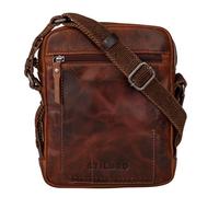 STILORD 'Nash' Borsello a Tracolla Uomo in Pelle Borsa Vintage Piccola Borsetta Cuoio Messenger Bag per Tablet, Colore:milano - marrone