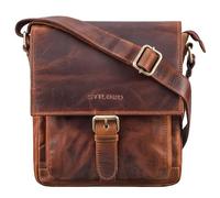 STILORD "Nevio" Borsa a Tracolla in Pelle da Uomo | Piccola Messenger Bag Elegante in Design Vintage | Borsa a Spalla per Tablet 10.1 Pollici iPad in Vera Pelle Colore:sesto - cognac