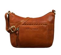 STILORD 'Nia' Borsa a Tracolla Donna in Vera Pelle Piccola Borsa a Mano Signora Vintage Borse da Sera Crossbody Bag Borsetta Donne Cuoio Autentico, Colore:texas - marrone