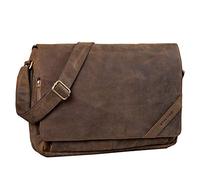 STILORD "Nick" Borsa messenger uomo donna in pelle stile Vintage Tracolla in vero cuoio Portadocumenti per PC, A4 per università ufficio e lavoro Colore:colorado - marrone