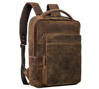 STILORD 'Nicky' Zaino Laptop 13 Pollici in Pelle Business per Uomo e Donna | Praticità e Eleganza per Lavoro e Viaggi, Colore:bergamo - marrone