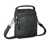 STILORD Nomad, borsa a tracolla da uomo in pelle, piccola borsa a tracolla da uomo, in vera pelle, con passante per cintura e maniglia per l'uso quotidiano, colore: nero