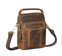 STILORD "Nomad Borsello Uomo Tracolla Pelle Piccolo Borsa a Spalla Vera Pelle Messenger Vintage con Passante Cintura e Manico per Uso Quotidiano Colore:calais - marrone