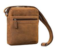 STILORD 'Oli' Premium Borsa a Tracolla da Uomo in Pelle Medio-Grande - Borsa Multifunzionale da Uomo in Vera Pelle con Molti Scomparti - Tablet da 10 Pollici, Colore:bergamo - marrone