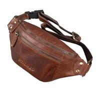 STILORD 'Orson' Marsupio in Vera Pella Borsa Cintura Elegante, Colore:porto - cognac