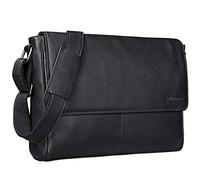 STILORD 'Oskar' Borsa a Tracolla in Pelle Uomo Donna - Messenger Bag Vintage in Vera Pelle - Borsa Lavoro e Università per Laptop 15 Pollici e Documenti A4 Vero Cuoio, Colore:nero
