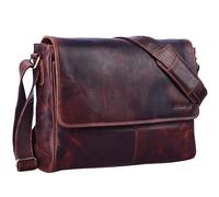 STILORD 'Oskar' Borsa a Tracolla in Pelle Uomo Donna - Messenger Bag Vintage in Vera Pelle - Borsa Lavoro e Università per Laptop 15 Pollici e Documenti A4 Vero Cuoio, Colore:kara - marrone