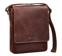 STILORD 'Ottavio' Borsa a Tracolla Uomo Pelle Verticale Messenger Media in Cuoio Autentico per Laptop 13,3 Pollici Cartella Lavoro Ufficio Tempo Libero Borse Crossbody, Colore:kara - cognac