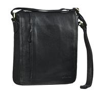 STILORD 'Paul' Borsa a tracolla in pelle Messenger uomo donna vintage Borsa per l'università documenti A4 Borsello grande formato verticale in vero cuoio, Colore:nero