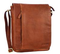 STILORD 'Paul' Borsa a tracolla in pelle Messenger uomo donna vintage Borsa per l'università documenti A4 Borsello grande formato verticale in vero cuoio, Colore:cognac-marrone