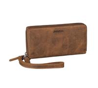 STILORD 'Poppy' Borsellino in Pelle 3-in-1 Borsetta porta Cellulare Pochette Donna da Borsa 12 Fessure per Carte con Protezione RFID Portafoglio Donna Grande Vera Pelle, Colore:bergamo - marrone