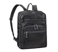 STILORD 'Quinten' Pelle Zaino Porta PC 16 Pollici Uomo Zainetto Donna Zaini Grande Portacomputer Uomini Donne Vintage Laptop Backpack Cuoio per Viaggio Ufficio Università, Colore:nero